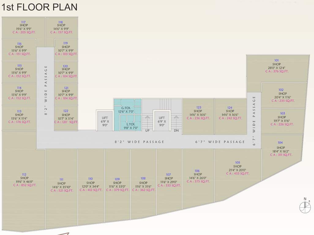  syska plaza 1 Cluster Plan For 1st Floor