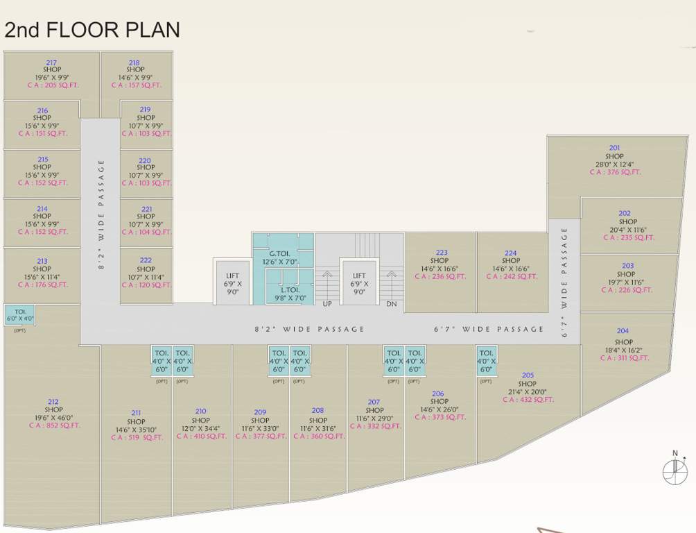  syska plaza 1 Cluster Plan For 2nd Floor