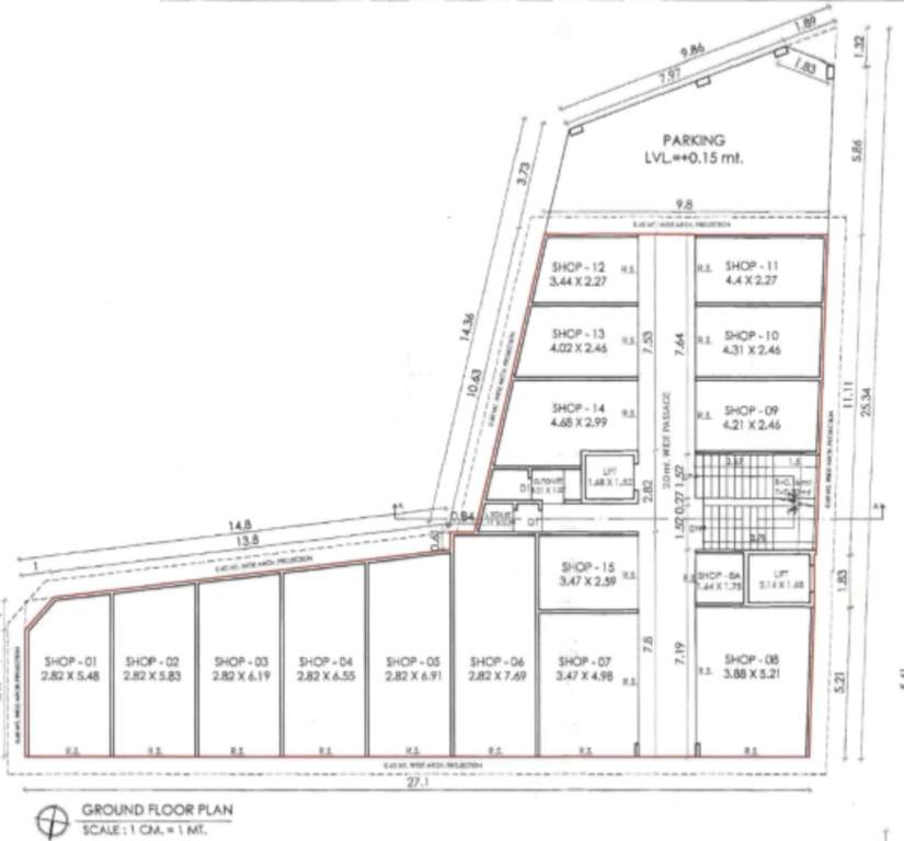  vibrant mall Vibrant Mall Cluster Plan for ground Floor