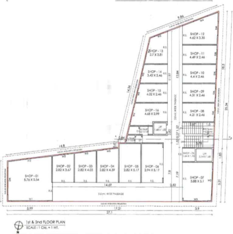  vibrant mall Vibrant Mall Cluster Plan from 1st to 2nd Floor