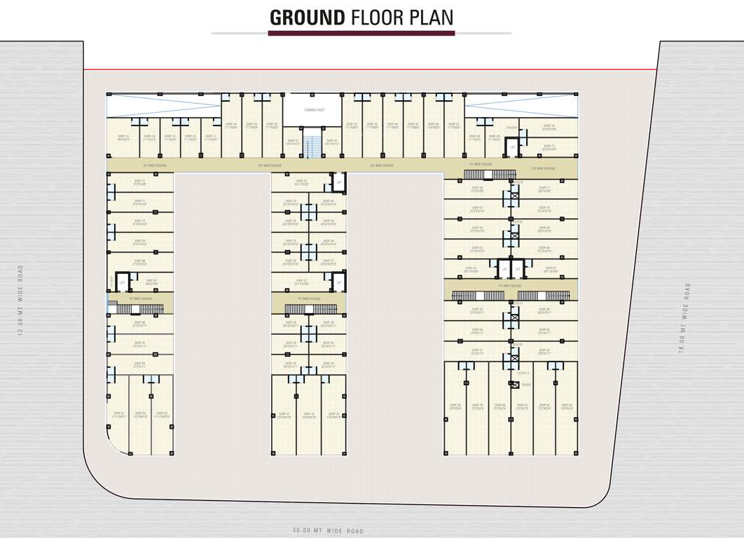  hilltown trade centre Hilltown Trade Centre Cluster Plan For Ground Floor