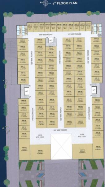  shree-krishna-ac-mall 1 Cluster Plan For 2nd Floor