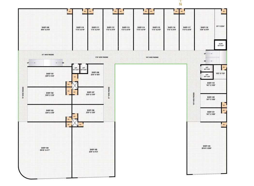  hill town plaza Hill Town Plaza Cluster Plan For 1st Floor