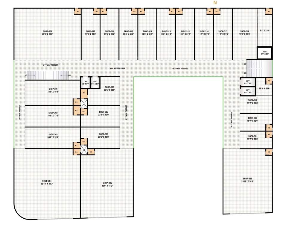  hill town plaza Hill Town Plaza Cluster Plan For 3rd Floor