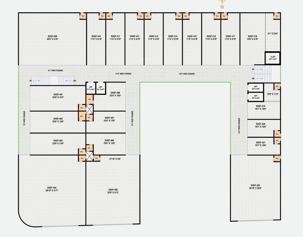  hill town plaza Hill Town Plaza Cluster Plan For 4th Floor