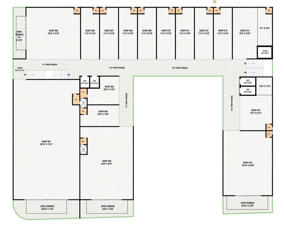  hill town plaza Hill Town Plaza Cluster Plan For 5th Floor