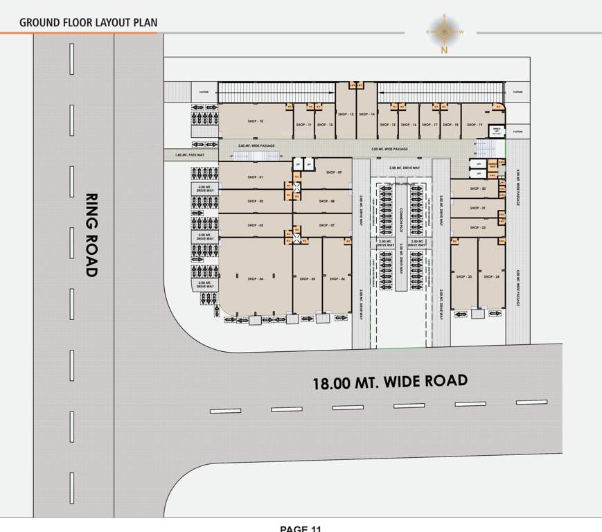  hill town plaza Hill Town Plaza Cluster Plan For Ground Floor