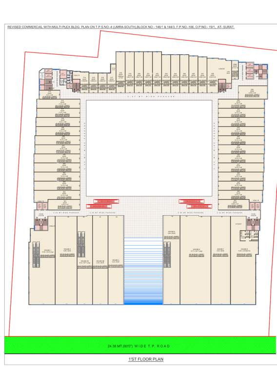  aashirwad high street Aashirwad High Street Cluster Plan for 1st Floor