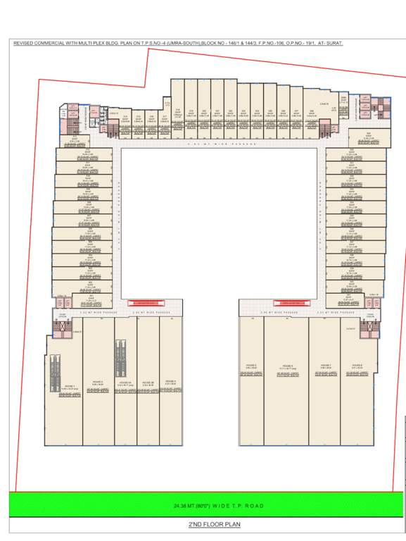  aashirwad high street Aashirwad High Street Cluster Plan for 2nd Floor