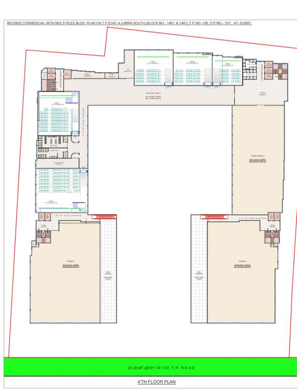  aashirwad high street Aashirwad High Street Cluster Plan for 4th Floor