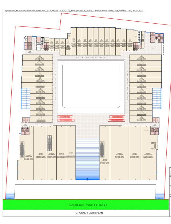  aashirwad high street Aashirwad High Street Ground Floor Cluster Plan