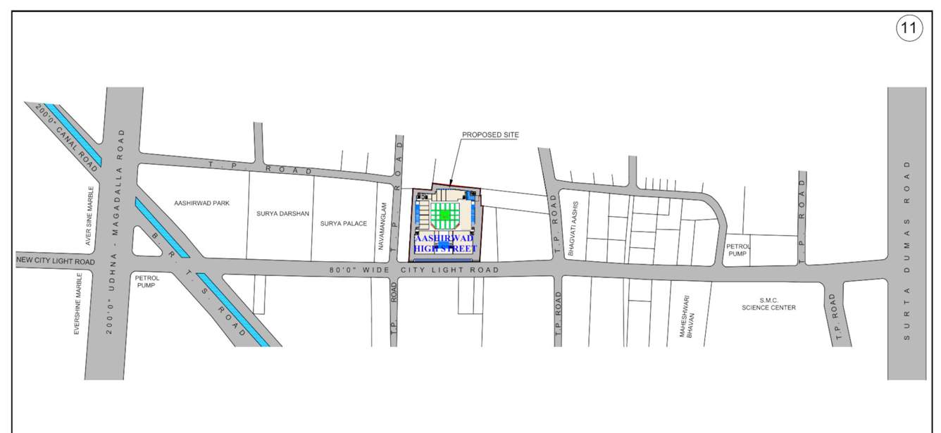  aashirwad high street Location Plan