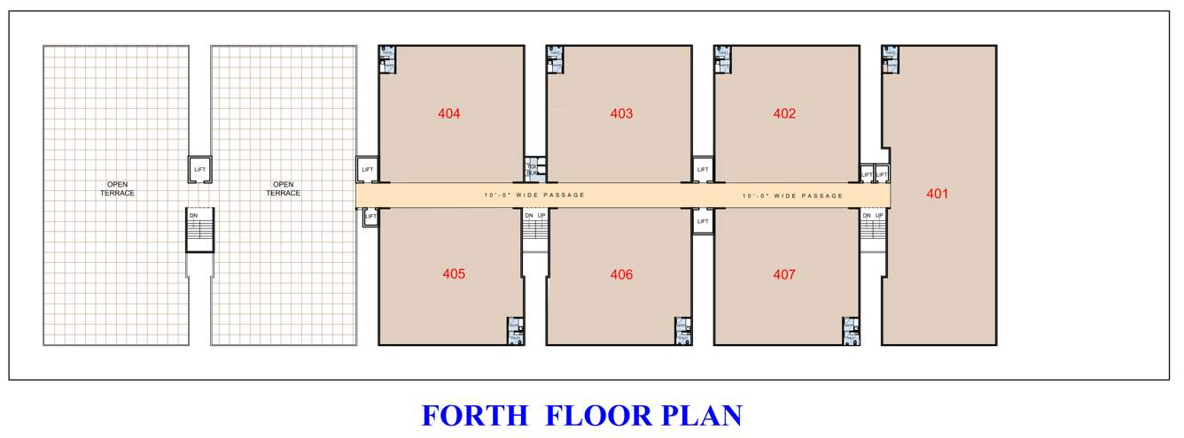  kuberji crown textile market A Cluster Plan For 4th Floor