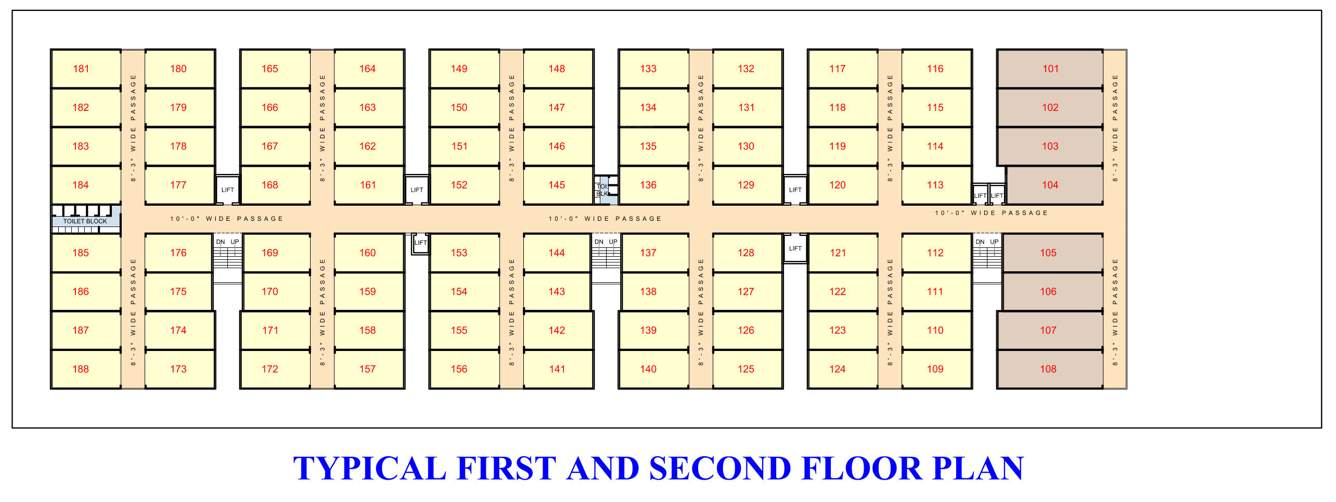  kuberji crown textile market A Cluster Plan From 1st & 2nd Floor