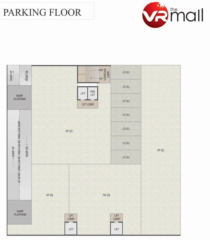  the mall Tower A Parking Cluster Plan