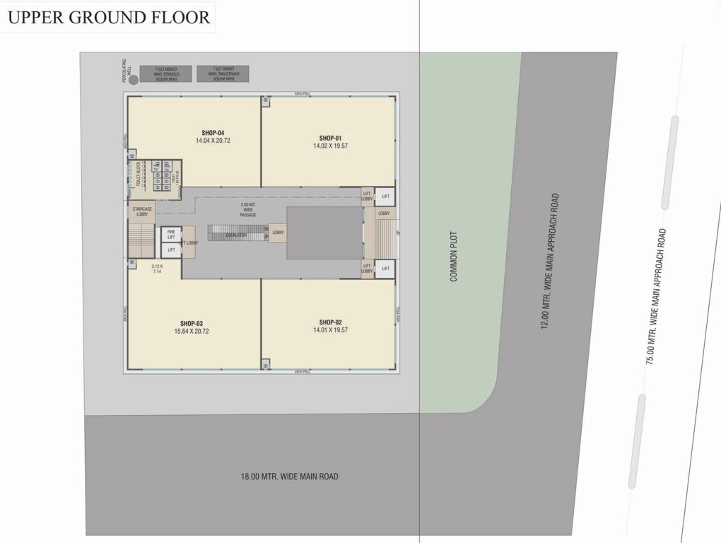  the mall Tower A Upper Ground Cluster Plan