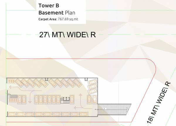Tower B Basement Cluster Plan cityscapes Tower B Basement Cluster Plan