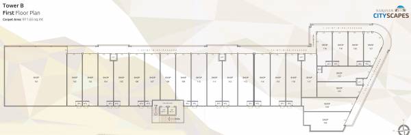 Tower B Cluster Plan For 1st Floor cityscapes Tower B Cluster Plan For 1st Floor