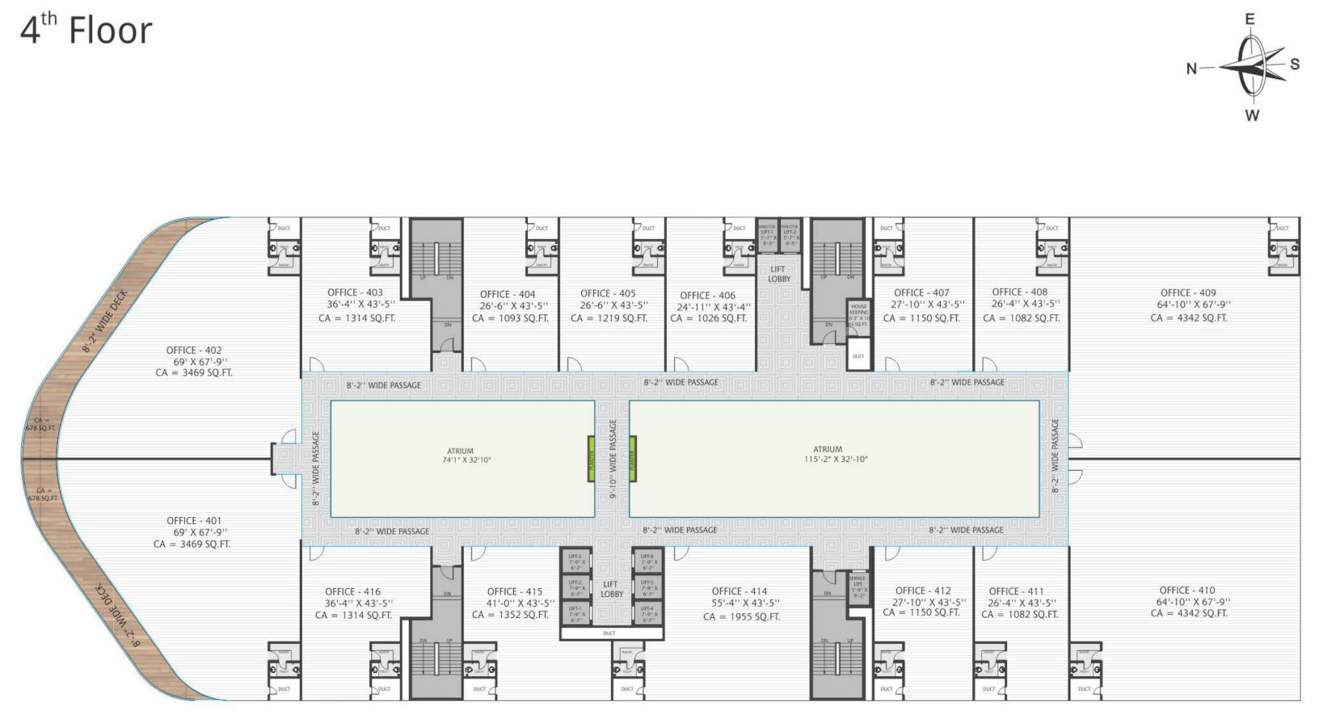  montessa Rajhans Montessa Cluster Plan For 4th Floor