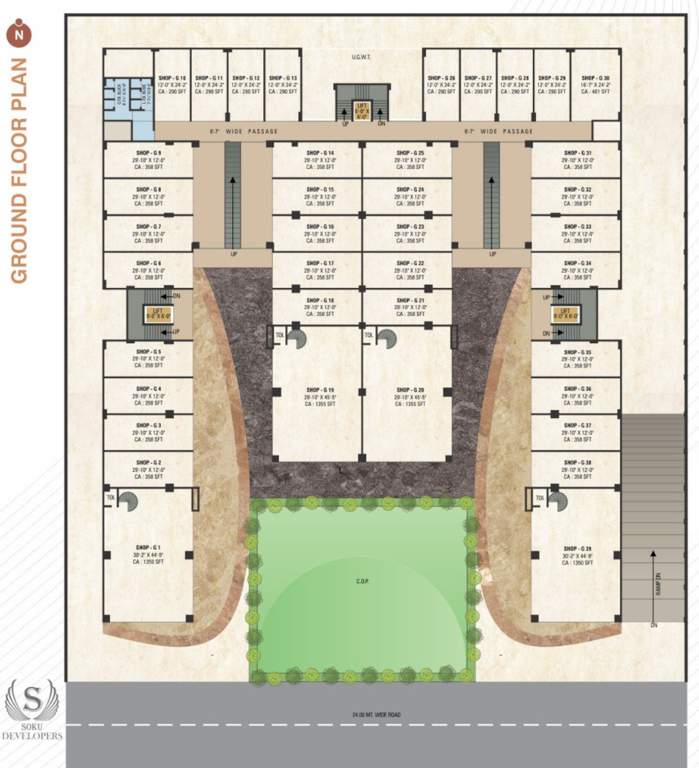 fortune highstreet Fortune Highstreet Ground Cluster Plan