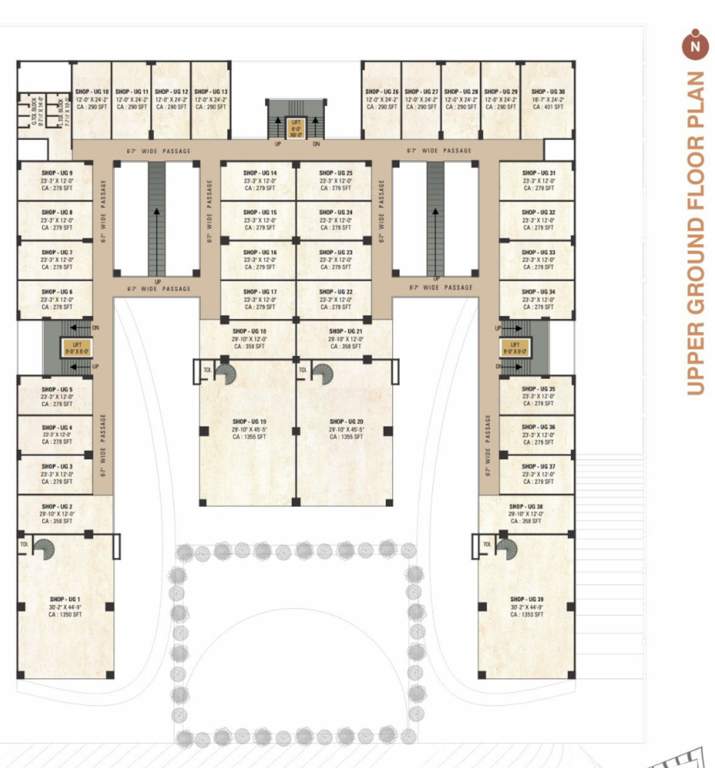 fortune highstreet Fortune Highstreet Upper Ground Cluster Plan