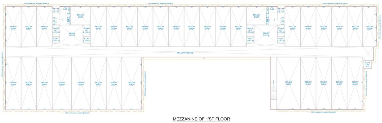  emporio textile hub A Mezzanine Of 1st Floor Cluster Plan