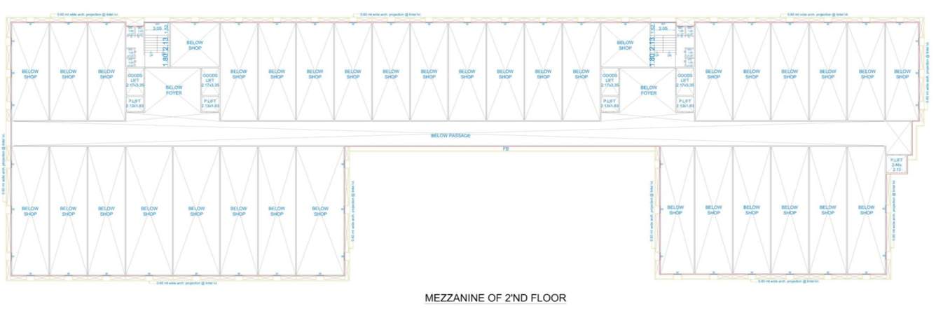  emporio textile hub A Mezzanine Of 2nd Floor Cluster Plan