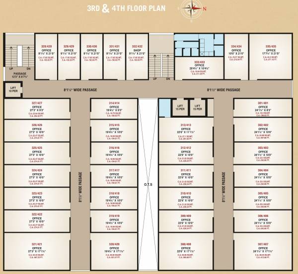 1 Cluster Plan For 3rd & 4th Floor trade-center 1 Cluster Plan For 3rd & 4th Floor