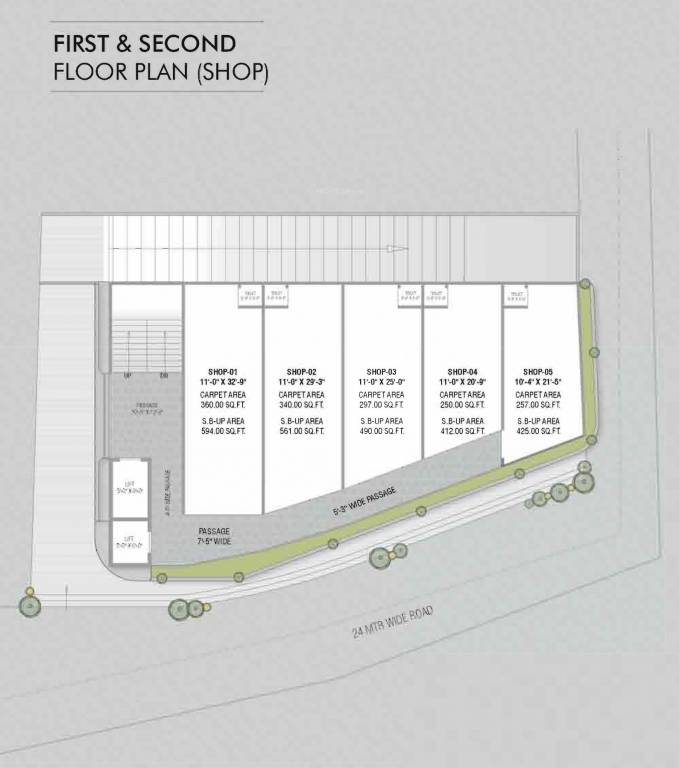 galleria A Cluster Plan From 1st To 2nd Floor