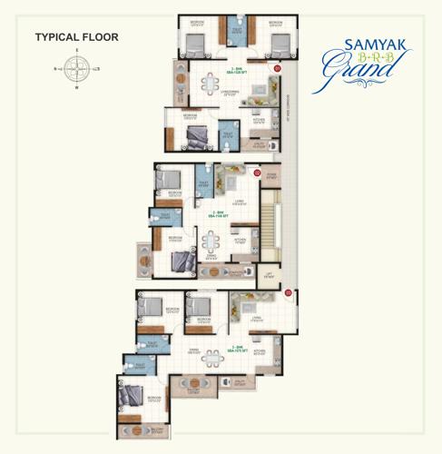  brb-grand BRB Grand Cluster Plan from 1st to 5th Floor
