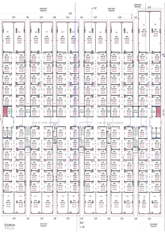  kohinoor 2 textile plaza Building A Cluster Plan For 1st Floor