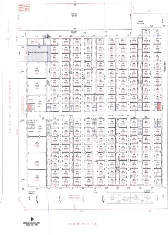  kohinoor 2 textile plaza Building A Ground Cluster Plan