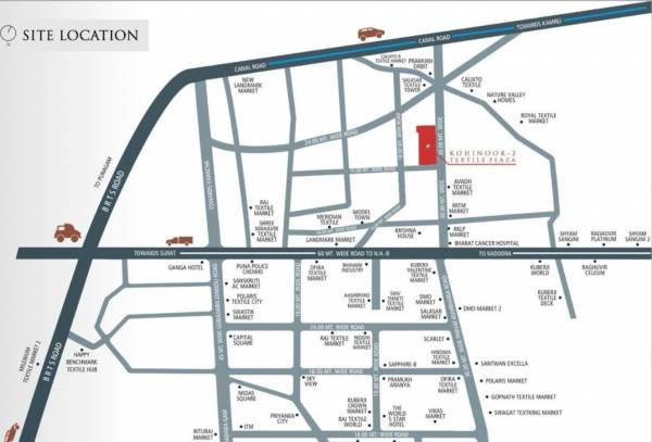  kohinoor-2-textile-plaza Location Plan