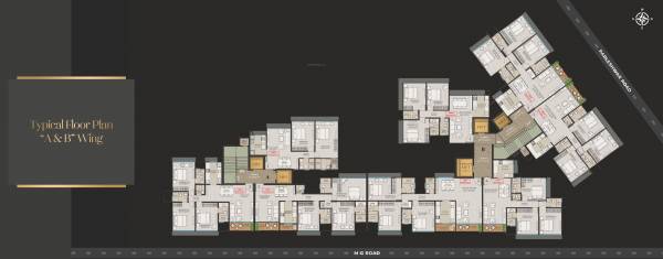  gold-residences Wing A and B Typical Cluster Plan