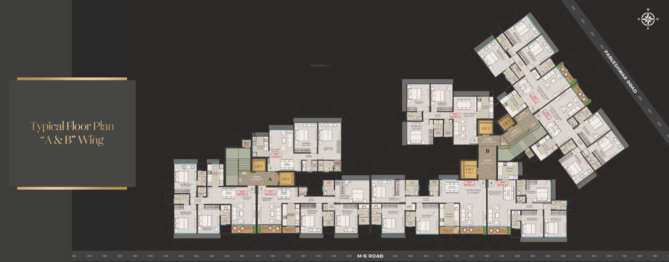  gold residences Wing A and B Typical Cluster Plan