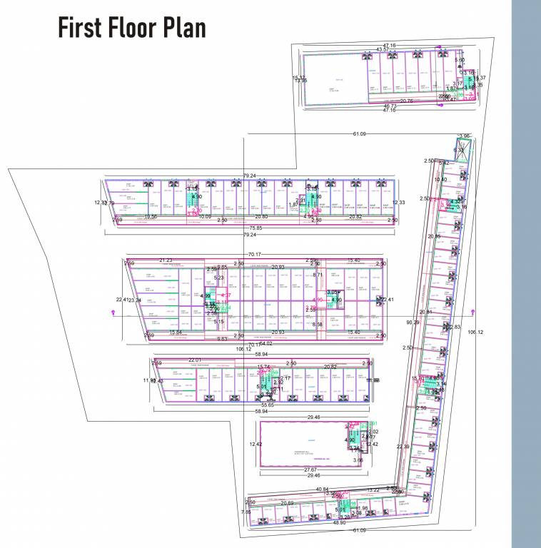  sun shine arcade 1 Cluster Plan For 1st Floor