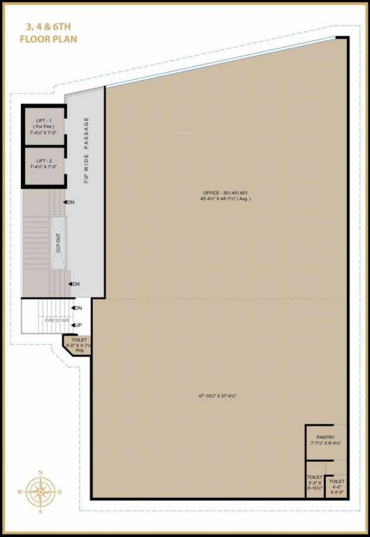 aron Rajhans Aron Cluster Plan For 3rd To 4th And 6th Floor
