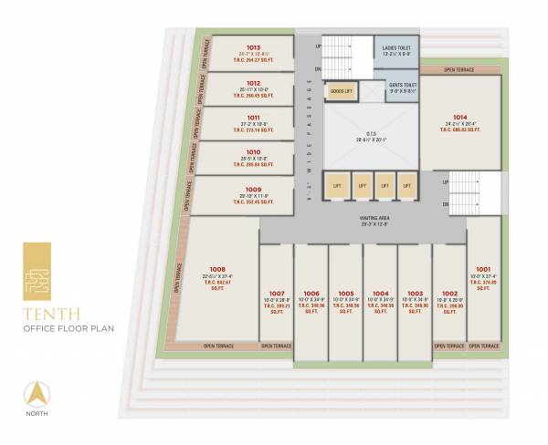  empire-it-park A + B Cluster Plan For 10th Floor