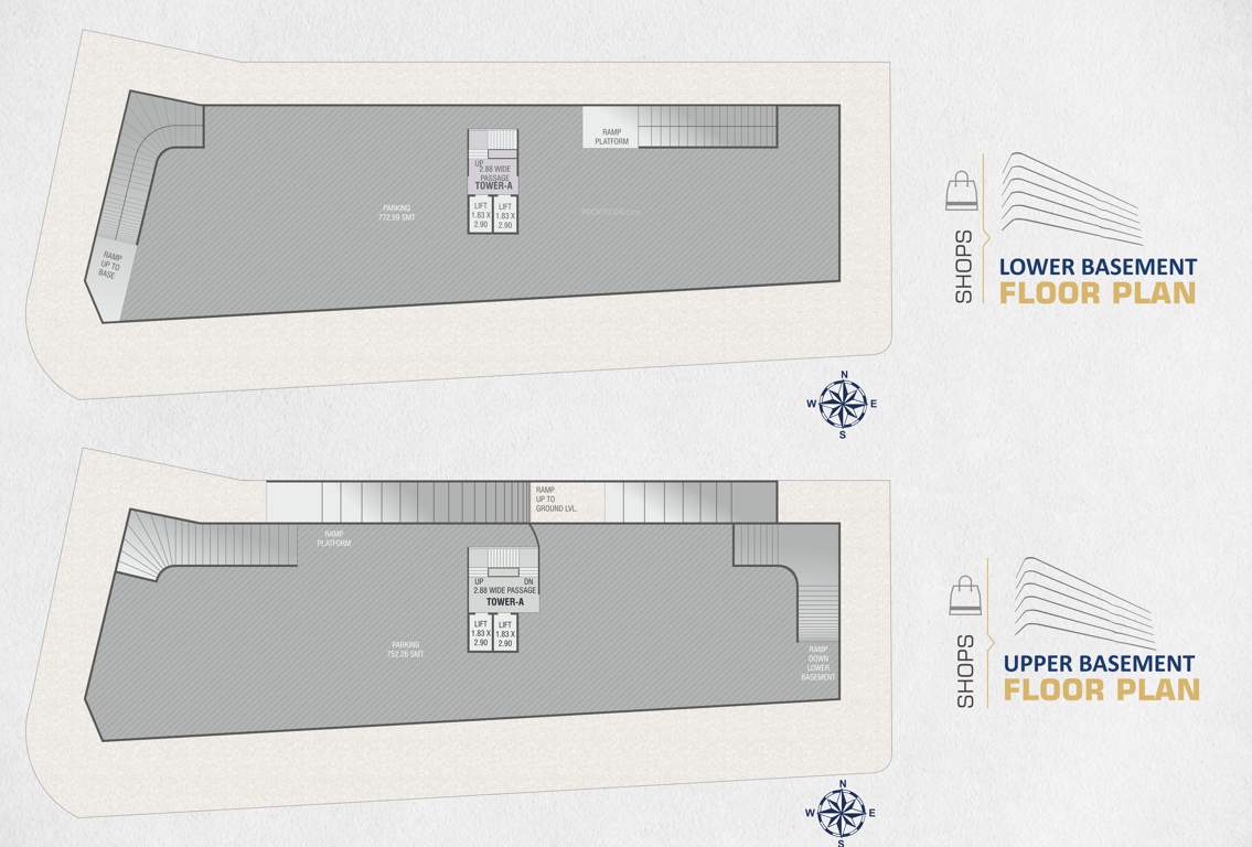  shreeji skyline Shreeji Skyline Basement Cluster Plan
