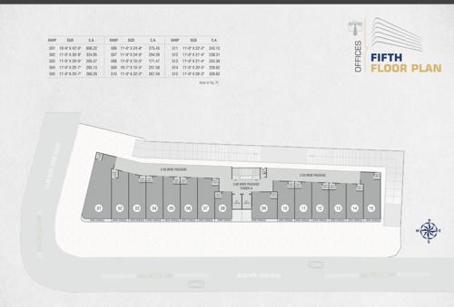  shreeji-skyline Shreeji Skyline Cluster Plan For 5th Floor