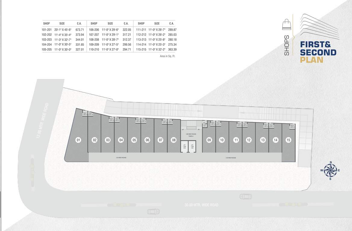  shreeji skyline Shreeji Skyline Cluster Plan From 1st To 2nd Floor