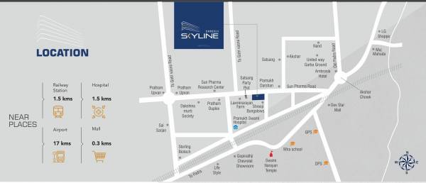  shreeji-skyline Location Plan