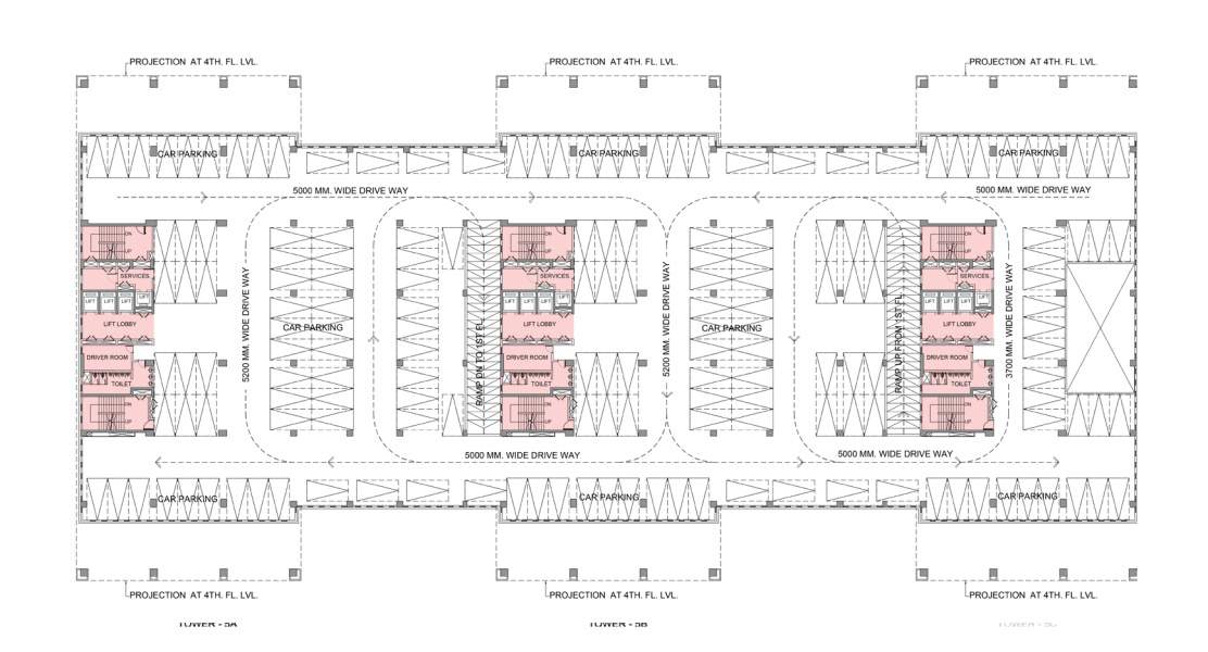  ecospace business towers Tower 5A, Tower 5B, Tower 5C  Cluster Plan for 2nd Floor