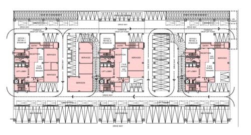  ecospace-business-towers Tower 5A , Tower 5B, Tower 5C Cluster Plan for ground Floor