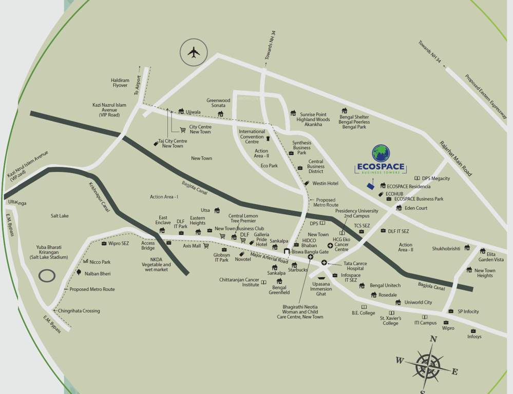  ecospace business towers Location Plan