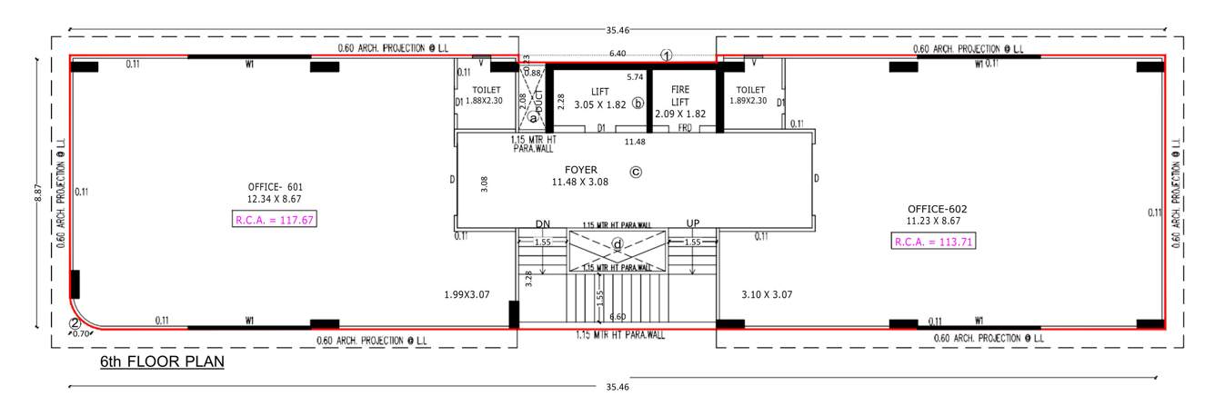  accord A Cluster Plan For 6th Floor