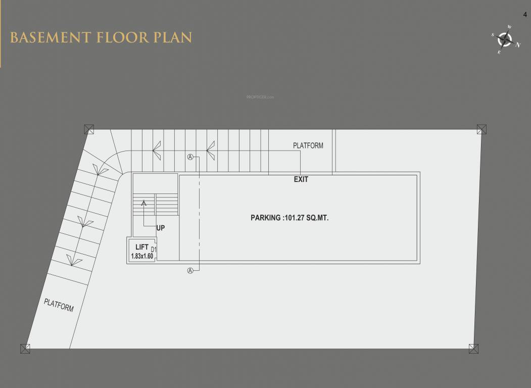 the prime business hub A Basement Cluster Plan