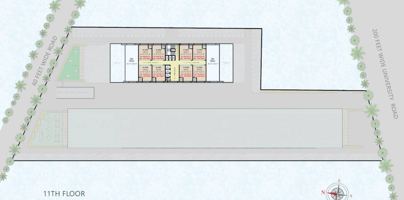 harrods Building A Cluster Plan For 11th Floor