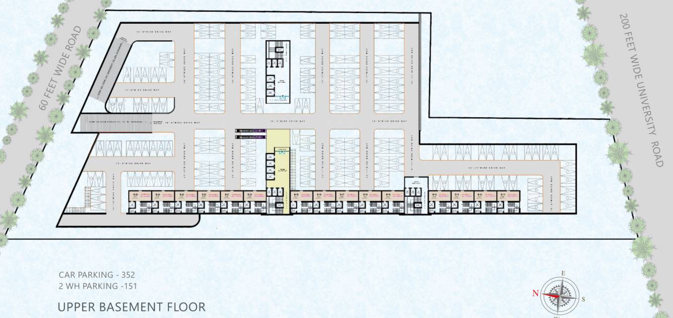 harrods Building A Upper Basement Cluster Plan