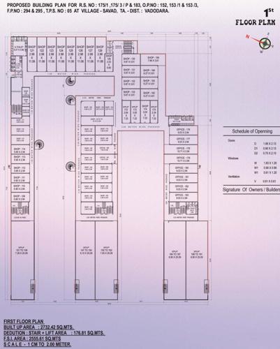  crystal-pramukh-commercial-hub Commercial Cluster Plan For 1st Floor